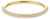 Pulsera de acero inoxidable en tono dorado con adornos de pedrería, forma ovalada
