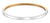 Pulsera de acero inoxidable con línea dorada en el borde