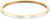 Pulsera de acero inoxidable en tono dorado, banda plana con bisagra lateral