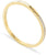 Pulsera dorada de acero inoxidable con borde de piedra