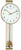 Reloj de pared Hermle 56x24x7 cm latón • Radio control • Péndulo de latón