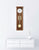 Reloj de pared de madera en color marrón con esfera blanca, varillas de gong doradas y péndulo redondo