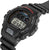 Casio G-Shock Reloj Digital Negro, frontal de caja con pantalla LCD y botones de control