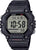Reloj digital para hombre con correa de caucho negro y pantalla LED, batería de 10 años