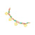 Prinzessin Lillifee 2033365 Pulsera Dorada • Revestimiento IP Gold • Cierre de Mosquetón