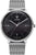 Reloj Junkers para hombre con esfera negra y correa de metal, caja redonda