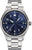 Reloj de pulsera Junkers para hombre, esfera azul, correa de metal