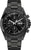 Reloj Junkers para hombre con cronógrafo negro, taquímetro, tres subesferas y correa negra.