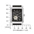 Pulsera para hombre con medidas en milímetros, caja rectangular