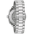 Pulsera de hombre, parte trasera con caja de acero inoxidable y corona, brazalete de eslabones