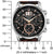 Reloj Bulova para hombre con esfera negra, subesferas de cronógrafo, diseño calado y bisel