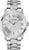 Reloj Bulova para hombre con esfera plateada, números romanos y ventana de fecha, correa de acero inoxidable
