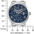 Reloj automático para hombre con esfera azul y números romanos, con escala