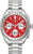 Pulsera de hombre Bulova con esfera roja, cronógrafo y correa de metal