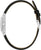 Reloj Bulova para mujer, correa de cuero negra con hebilla y caja plateada
