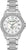Reloj de mujer con pulsera de acero inoxidable y esfera de nácar, bisel con incrustaciones de diamantes