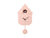 Karlsson Modern Cuckoo KA5768LP Wanduhr Rosa • Kuckucksruf zur vollen Stunde • Pendel mit Nachtabschaltung, Bild 2