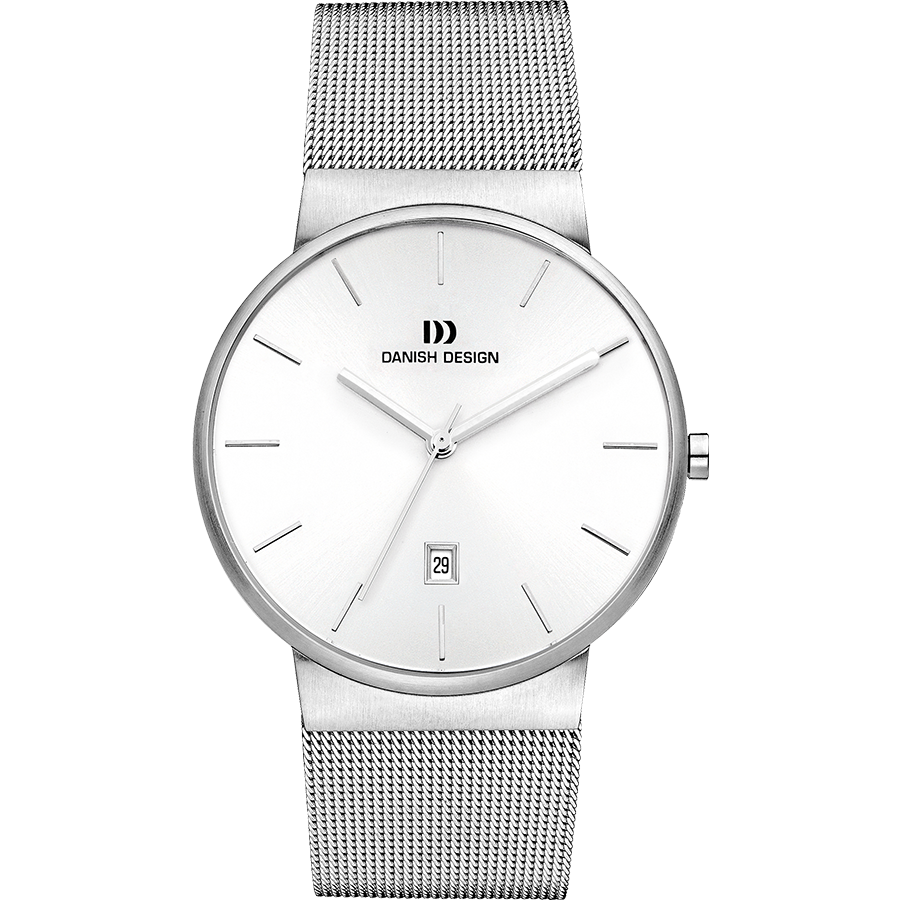 Danish Design Tåge IQ62Q971 Herrenuhr Silber • Mineralglas • Datumsanzeige