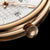 Reloj automático para hombre: bisel en tono oro rosa con corona estriada