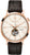 Reloj Bulova Aerojet para hombre: corazón abierto, esfera beige, correa de cuero marrón oscuro