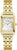 Reloj Bulova para mujer con esfera rectangular y pulsera de acero inoxidable en tono dorado