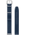 Pulsera de hombre con correa de cuero azul, cierre y vista de la pulsera