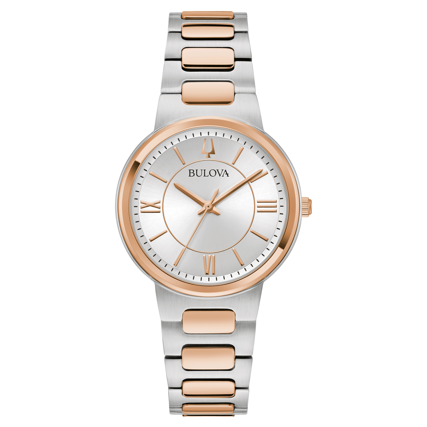 Bulova Classic 98L327 Damenuhr Silber • Quarzwerk 720 Tage Gangreserve • Bicolor Edelstahl