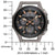 Reloj Bulova para hombre: esfera negra con aspecto de cronógrafo, correa negra