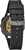Vista trasera de reloj Bulova para hombre con correa negra y hebilla ajustable