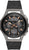 Reloj Bulova para hombre: esfera negra, caja curvada, correa negra