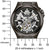 Reloj Bulova para hombre con esfera esqueleto, números romanos y caja de acero inoxidable