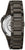 Reloj Bulova para hombre, caja redonda negra con fondo de exposición y correa de acero inoxidable