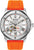Reloj Bulova Marine Star para hombre con correa de silicona naranja y esfera blanca