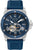 Reloj automático para hombre con correa de caucho azul y esfera azul