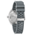 Reloj Bulova para hombre con correa perforada gris y caja plateada