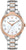 Reloj de mujer con esfera de nácar blanco, agujas en oro rosa y brazalete de acero inoxidable