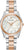 Reloj Bulova para mujer con esfera de nácar, índices de diamantes y correa bicolor de acero inoxidable