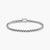 Pulsera de eslabones de plata con cierre de mosquetón