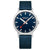 Mondaine Classic A660.30360.40SBD Herrenuhr Tiefseeblau • Schweizer Quarzwerk • Recyceltes Textilarmband