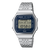 Casio Vintage ABL-100WE-2AEF Armbanduhr mit silbernem Edelstahlband, blau beleuchtetes Display