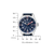 Reloj Citizen para hombre con esfera azul, detalles rojos y correa de nailon azul