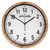 Reloj de pared con borde de madera, marco negro y esfera blanca, artvendis