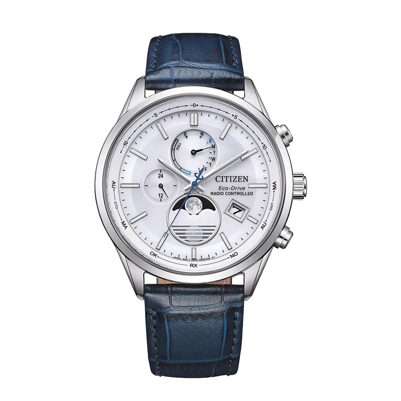 Citizen BY1030-09A Herrenuhr Eco-Drive • 4-Zonen Funkuhr Mondphase • Saphirglas