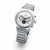 Reloj Citizen para hombre con esfera plateada clara y contadores de cronógrafo, correa de metal