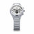 Reloj Citizen para hombre: correa de metal plateado, esfera blanca con subesferas de cronógrafo