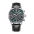 Reloj cronógrafo Citizen Eco-Drive para hombre con esfera verde y correa de cuero