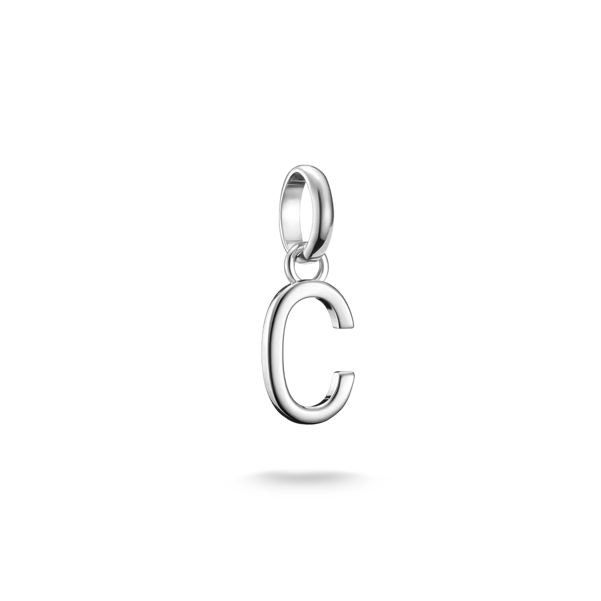 Colgante Charm Thomas Sabo Letra C en plata con ojal