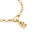 Charm colgante dorado con forma de oso, vista lateral