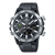 Schwarze Edifice Herrenarmbanduhr mit Tough Solar, Bluetooth-Display und Kautschukband