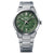Casio Edifice Herrenarmbanduhr mit grünem Zifferblatt, Stabzeigern und Edelstahlband